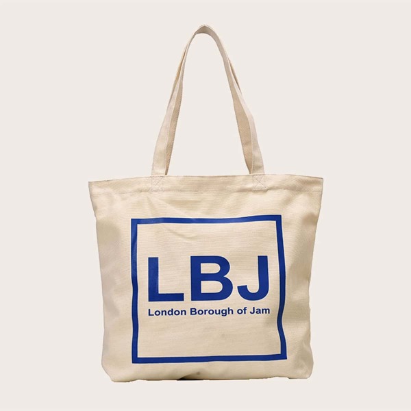 

Letter Graphic Tote Bag, Beige