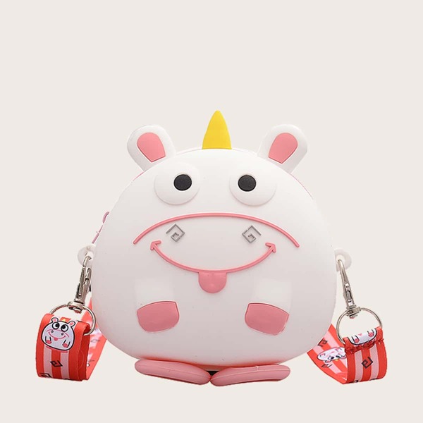 

Girls Cartoon Design Crossbody Bag, Pink