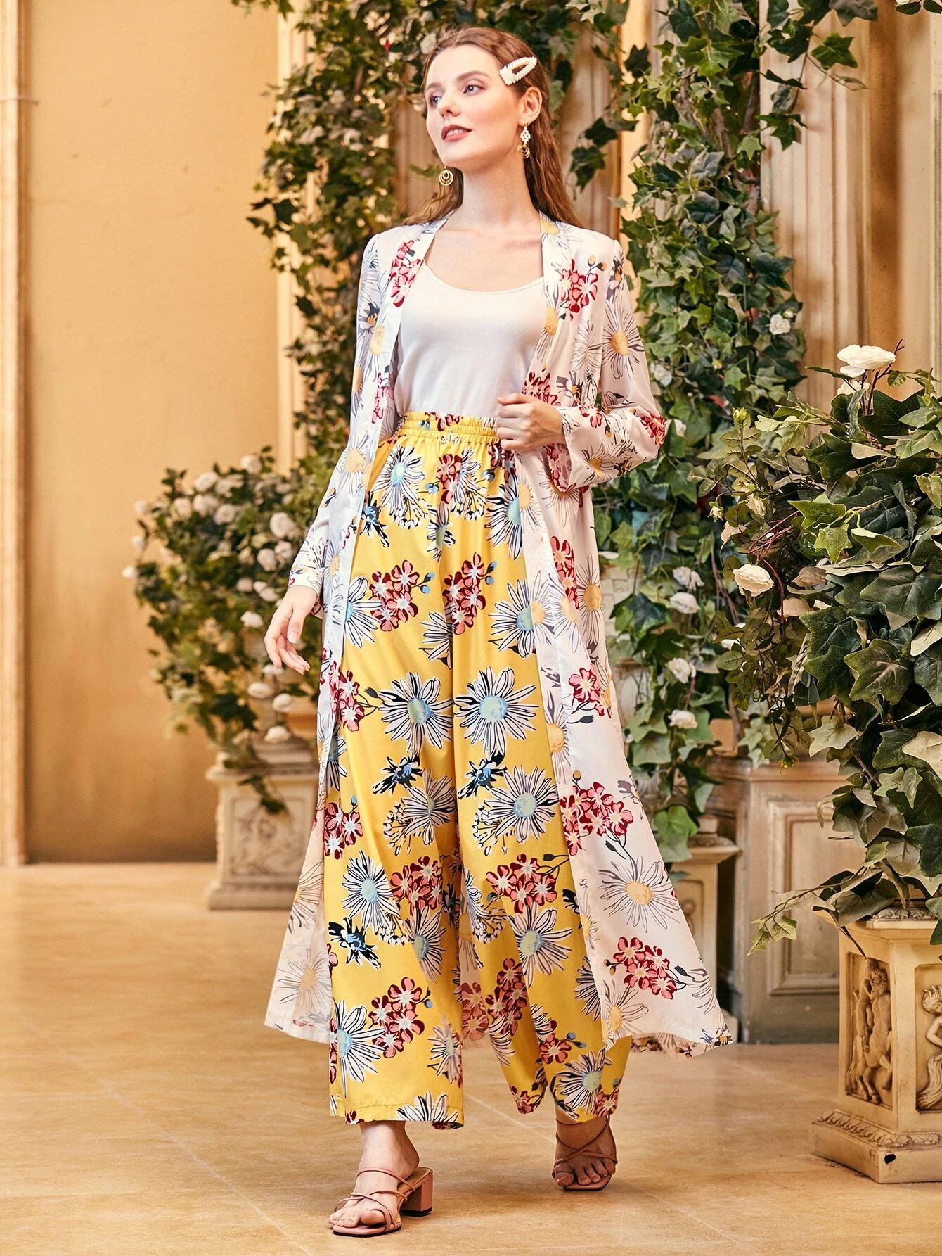 Tunic top with palazzo pants Clearance