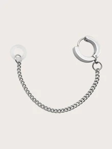 1pc Headset Anti-lost Earring - Silver - View 2