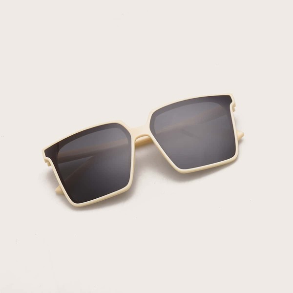 

Acrylic Frame Sunglasses, Beige