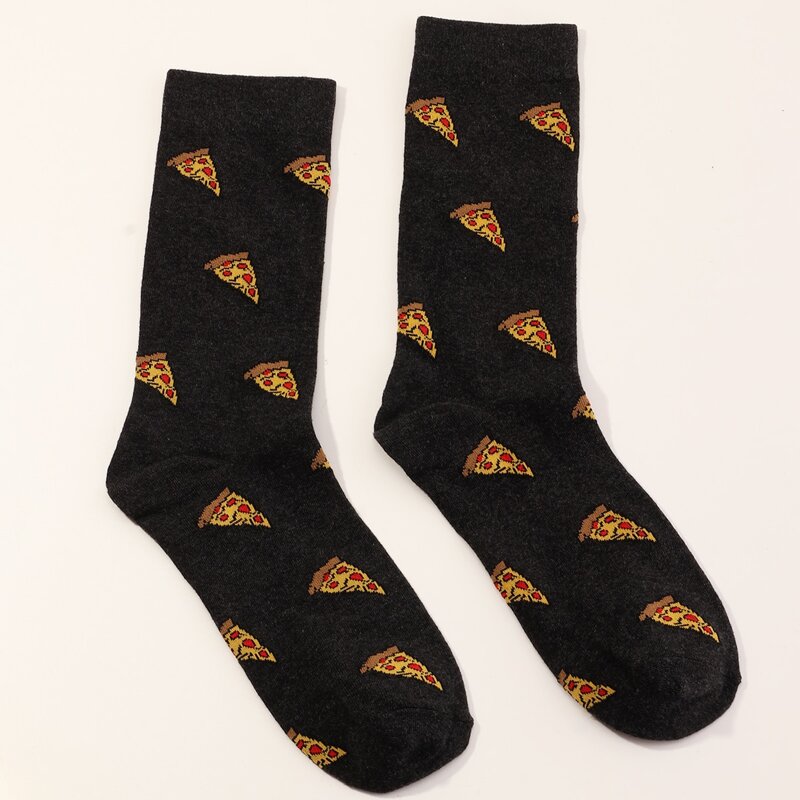 

Guys Pizza Pattern Socks, Multicolor