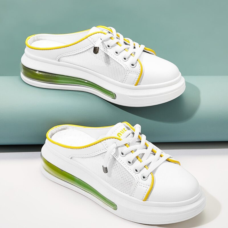 

Net Panel Mules Sneakers, White