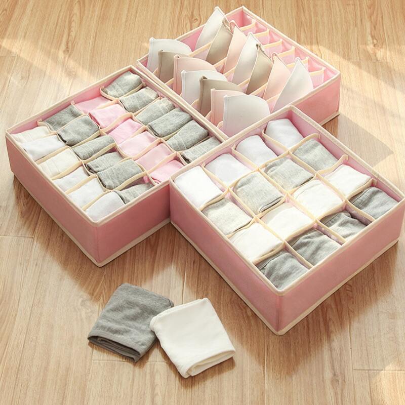 

1pc Underwear Storage Box, Pink