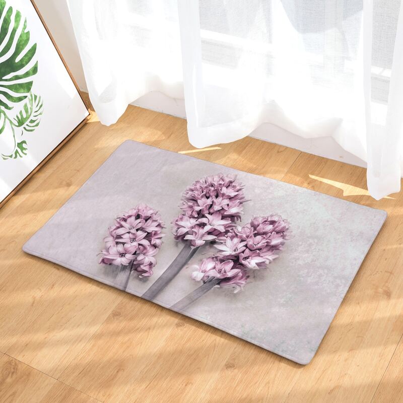 

Flower Print Door Mat, Multicolor