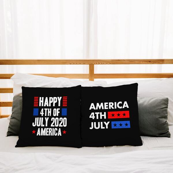 

1pc American Independence Day Cushion Cover Without Filler, Multicolor