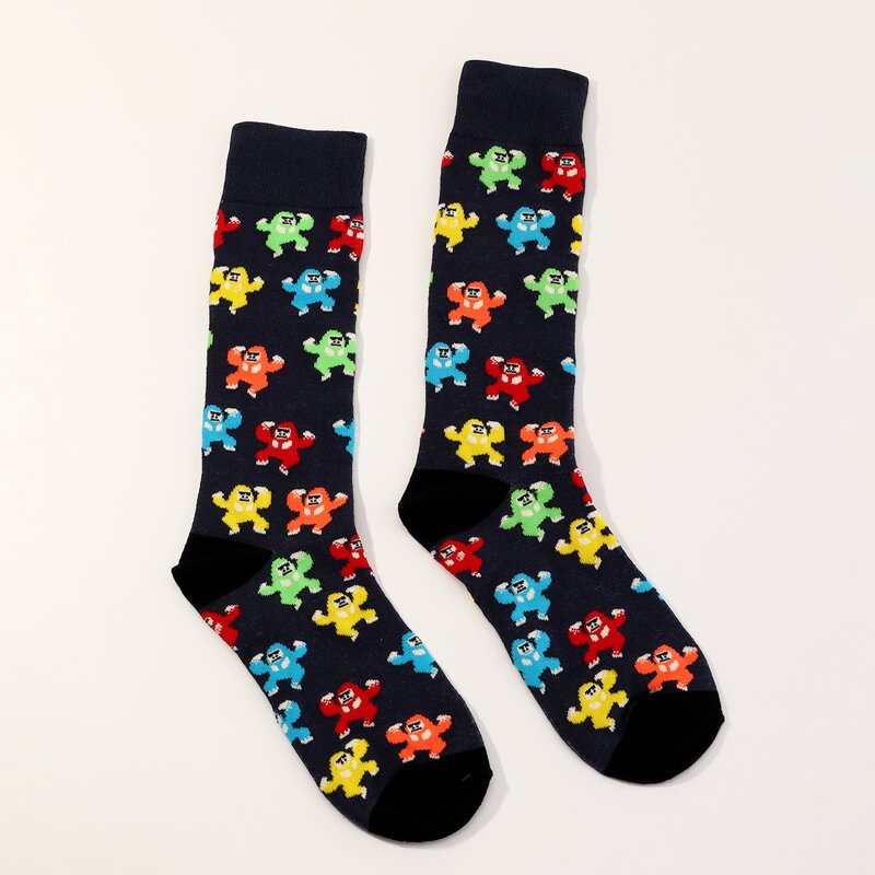 

Guys Cartoon Graphic Socks, Multicolor