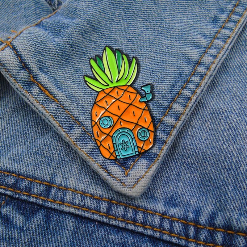 

Pineapple Shaped Brooch, Multicolor