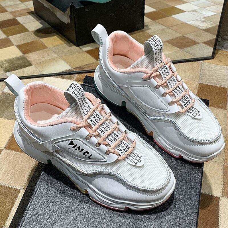 

Letter Graphic Chunky Sneakers, White