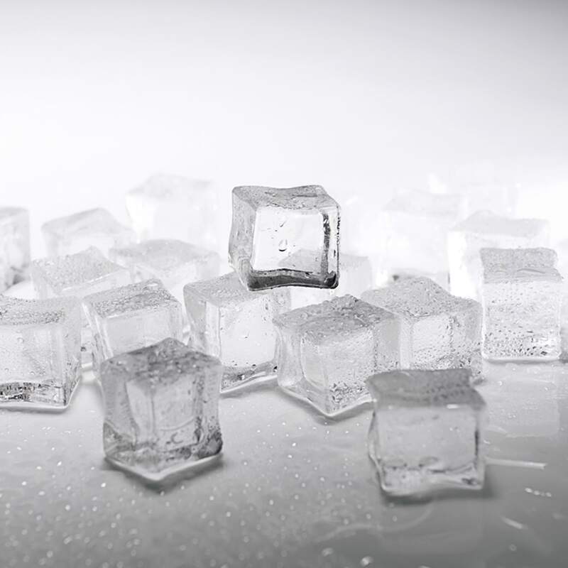 

10pcs Artificial Ice Cube Shaped Decoration, Clear