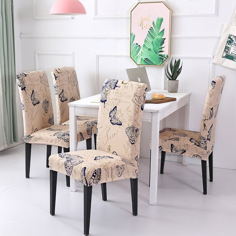 

Butterfly Print Stretchy Chair Cover, Multicolor
