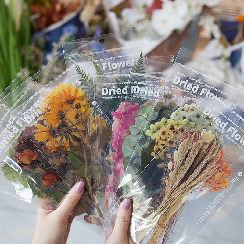 

6sheets Plant Sticker, Multicolor