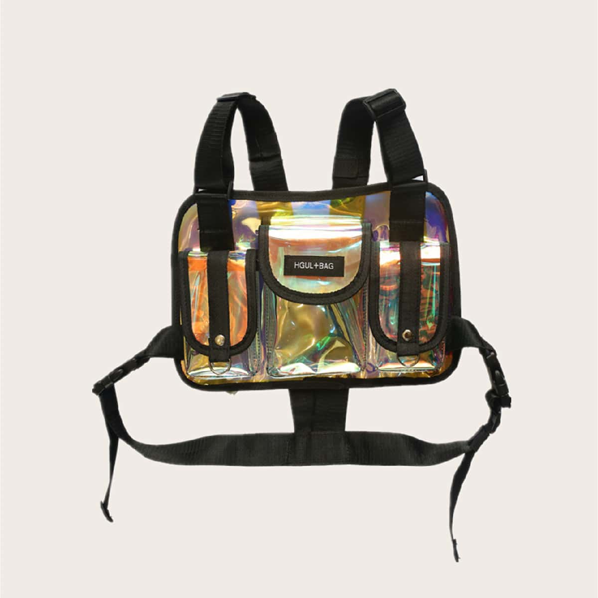 

Holographic Pocket Bag, Multicolor