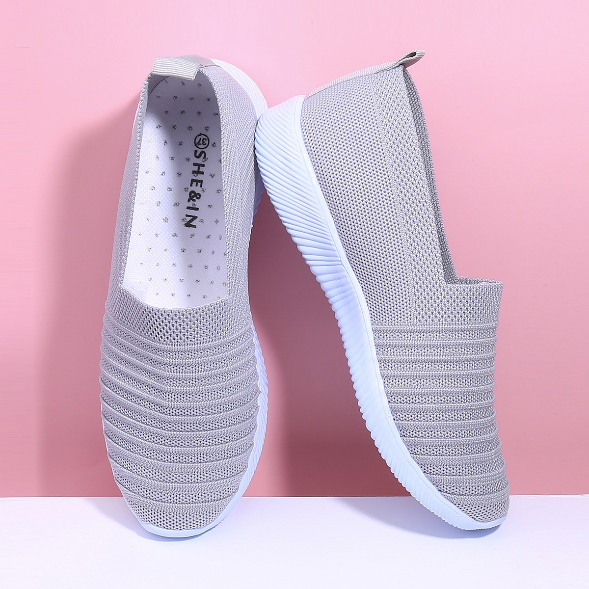Image of Knit Slip On Sneakers