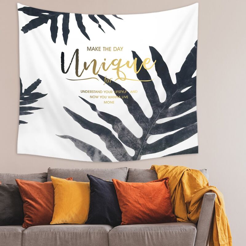 

Leaf Print Tapestry, Multicolor
