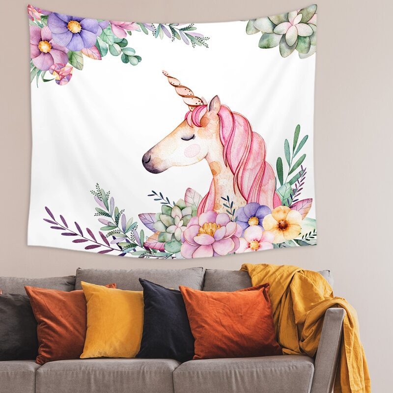 

Unicorn print Tapestry, Multicolor