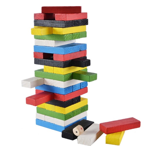 

48pcs Toddler Kids Cuboid Building Block, Multicolor