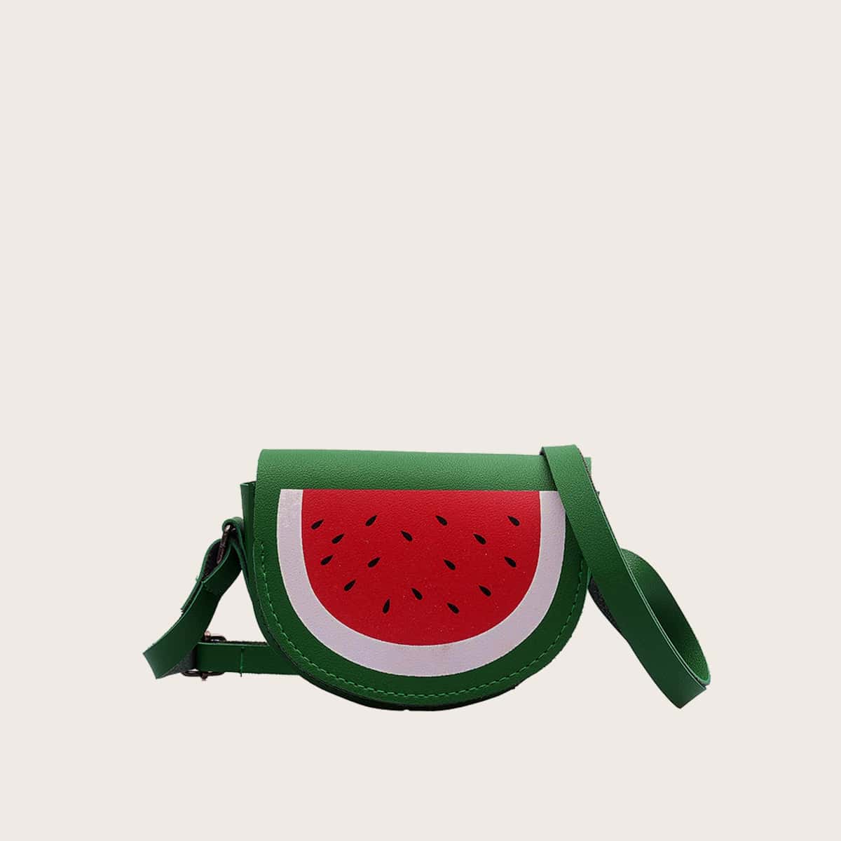 

Watermelon Flap Crossbody Bag, Multicolor