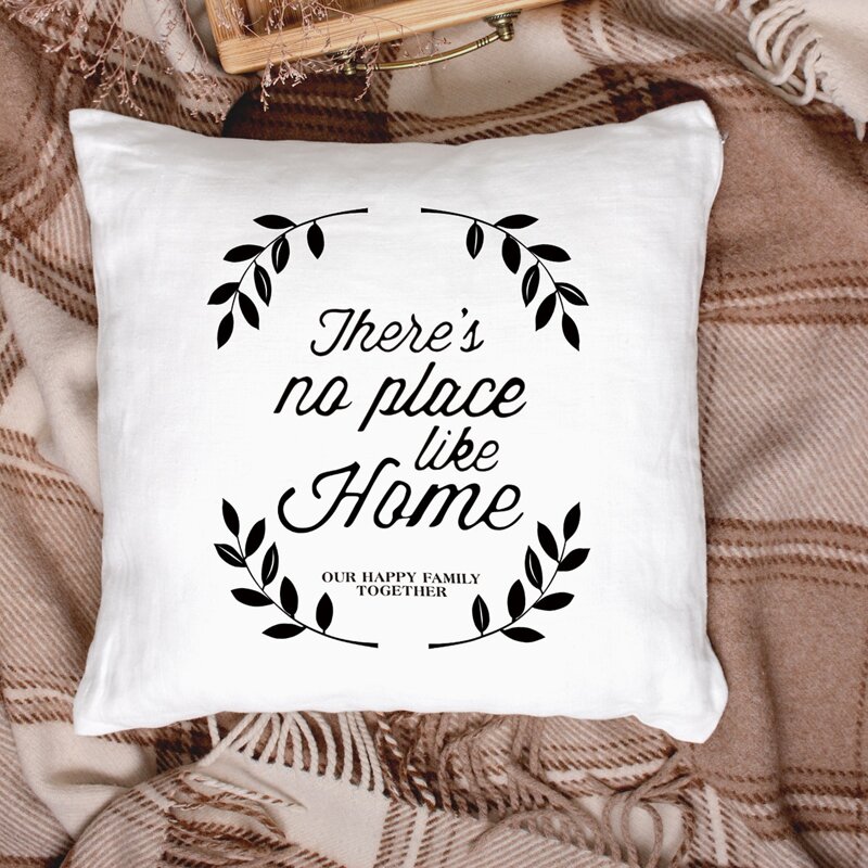 

Slogan Graphic Cushion Cover Without Filler, Multicolor
