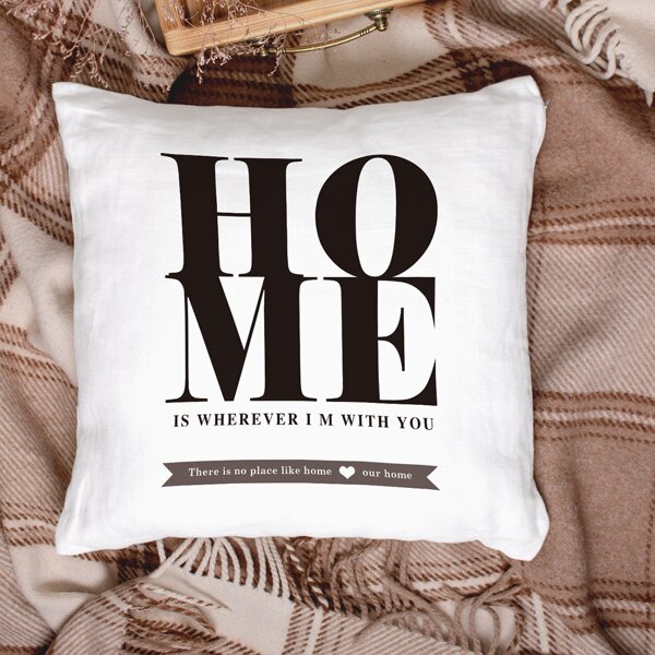 

Slogan Graphic Cushion Cover Without Filler, Multicolor
