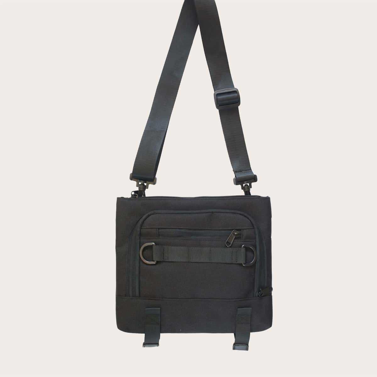 

Guys Pocket Front Crossbody Bag, Black