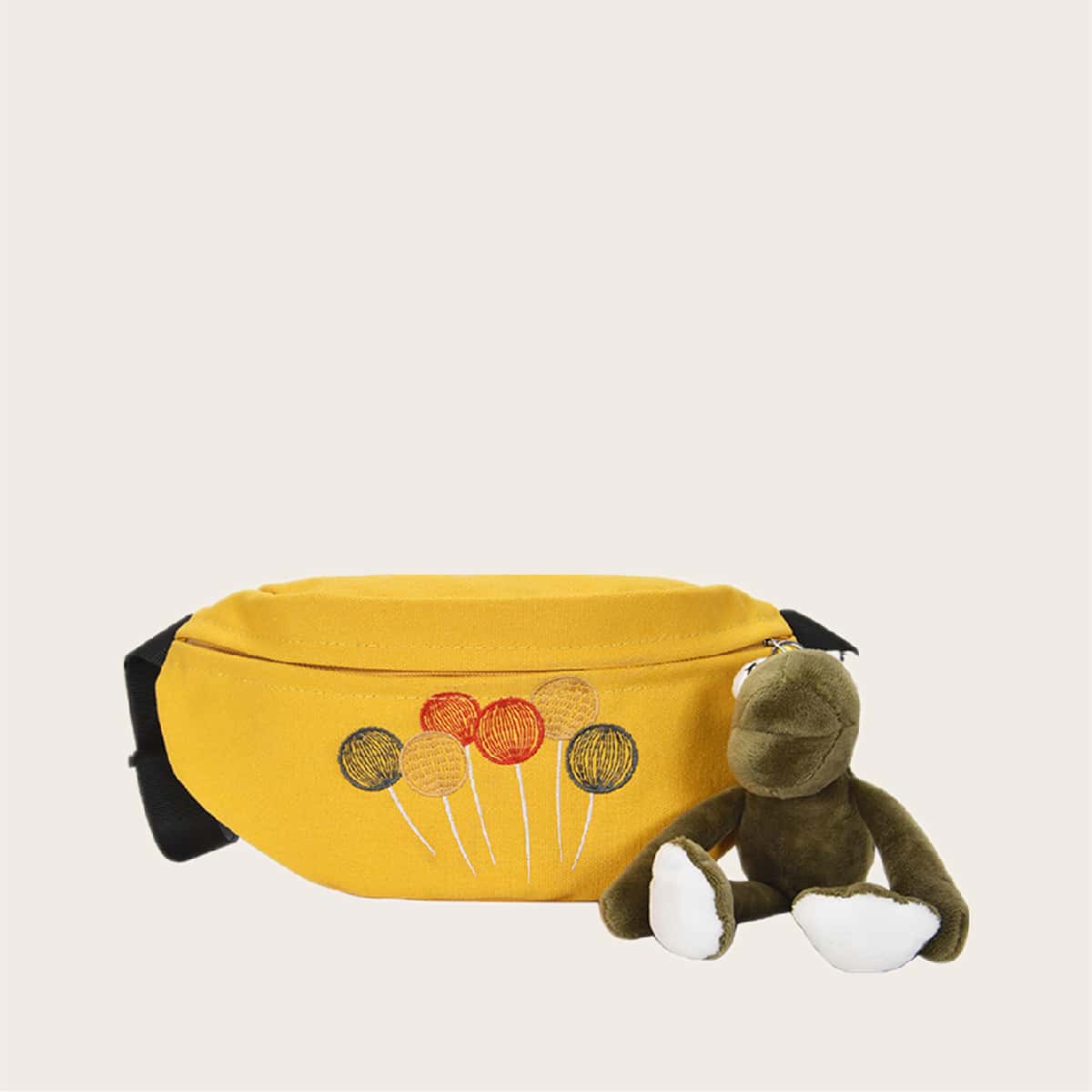 

Balloon Zip Fanny Pack, Mustard yellow