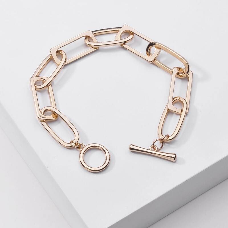 

Chain Design Bracelet, Gold