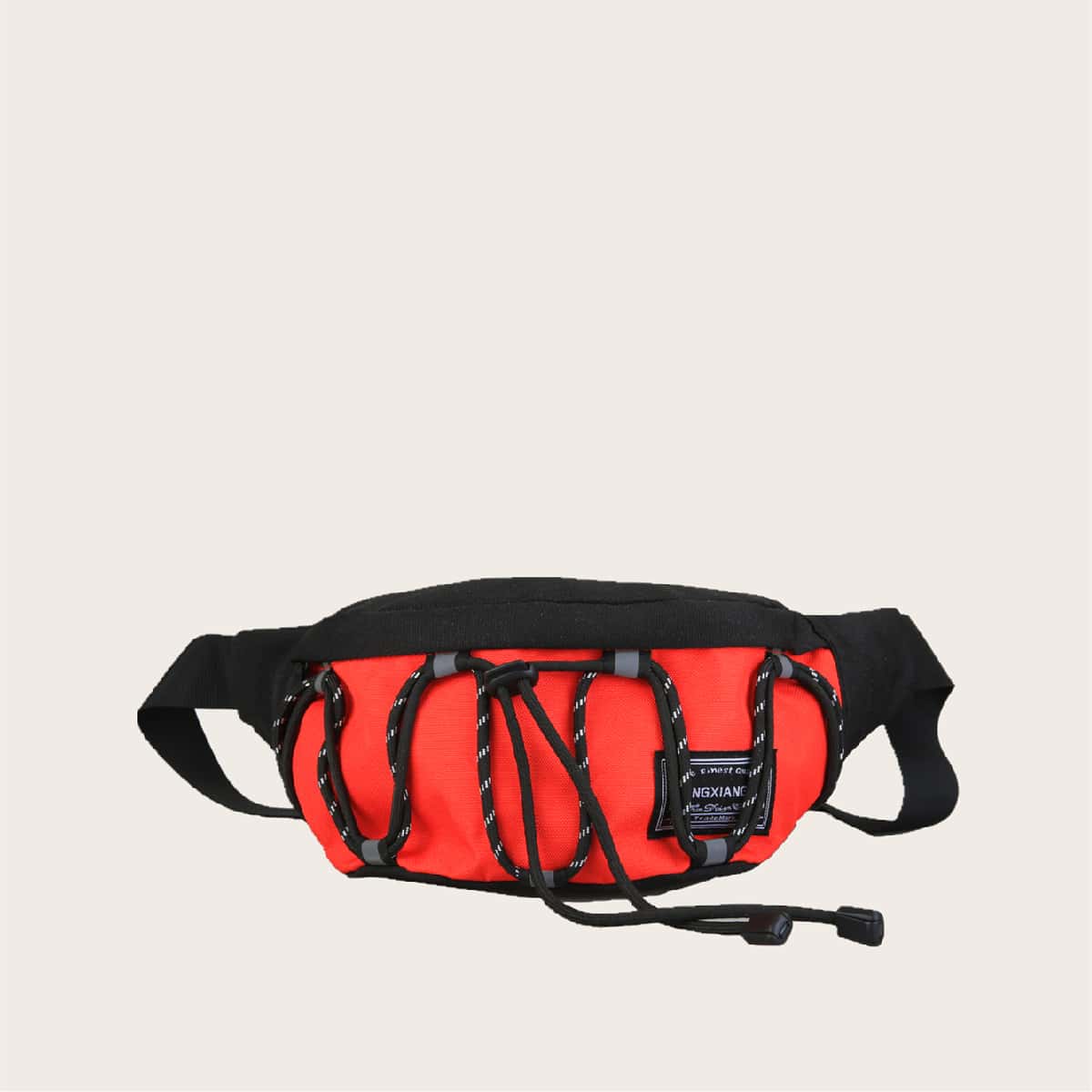 

Drawstring Zip Fanny Pack, Multicolor