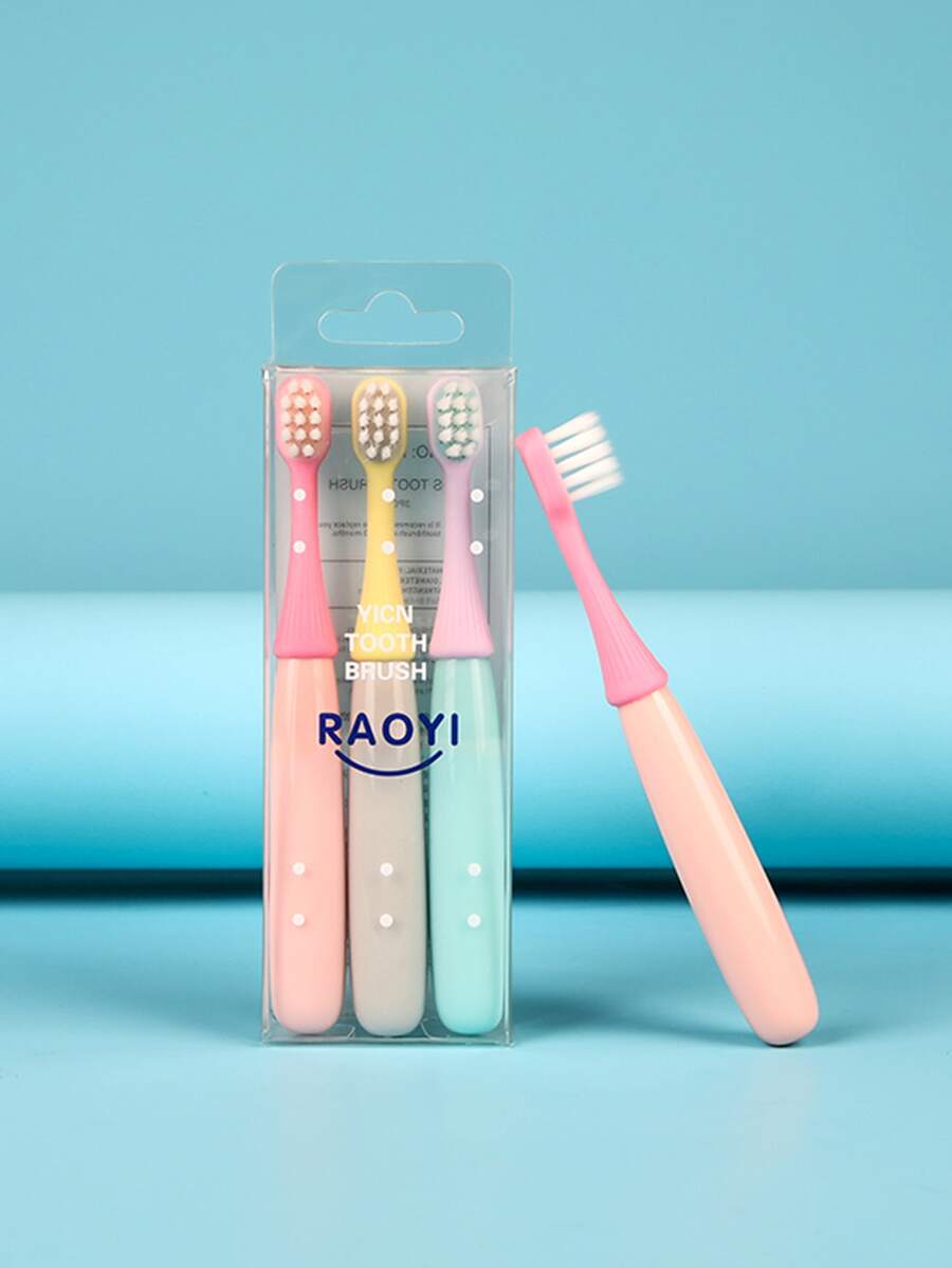3 piezas set cepillo de dientes de niños - Multicolor - Ver 1