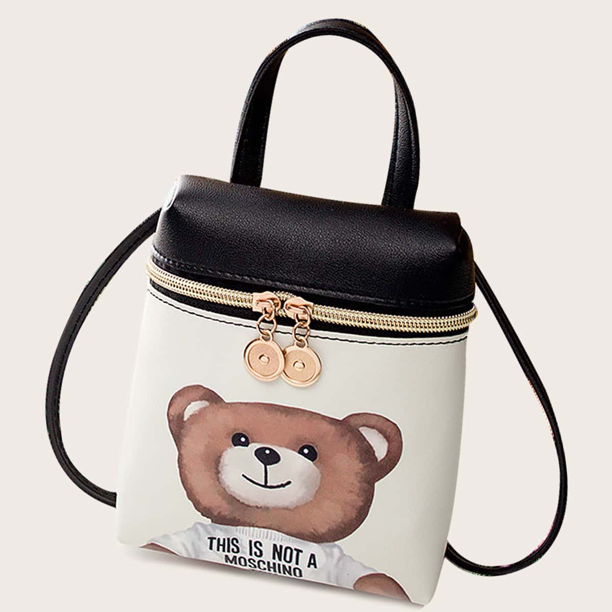 

Cartoon Bear Satchel Bag, Multicolor