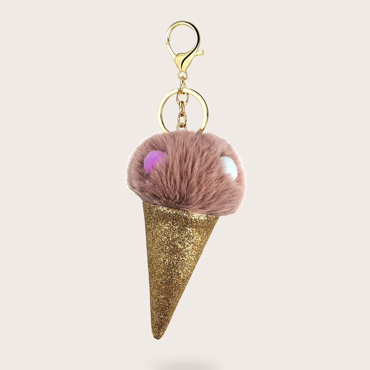 

Ice Cream Charm Keychain, Multicolor