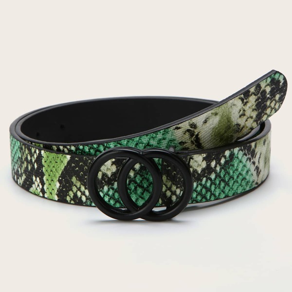 

Double O-ring Buckle Belt, Multicolor
