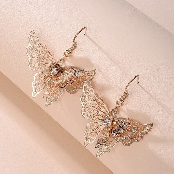 

Butterfly Decor Drop Earrings, Gold