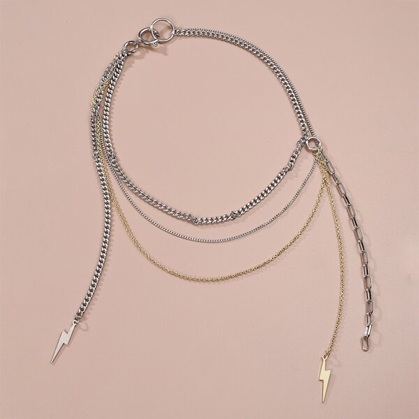 

Lightning Layered Necklace, Multicolor