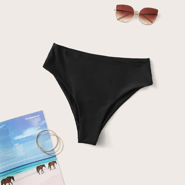 

High Waisted Bikini Panty, Black