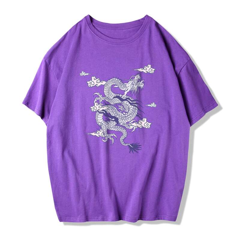 

Guys Dragon Graphic Tee, Violet purple