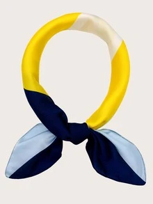 カラーブロック バンダナ - マルチカラー - チェックする 2