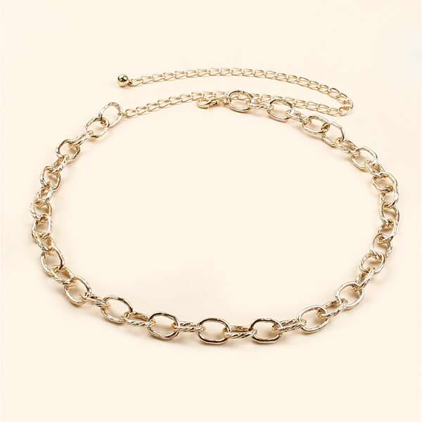 

Metal Chain Belt, Gold