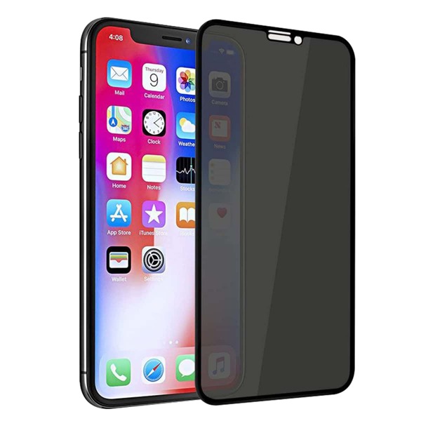 

1pc iPhone Privacy Screen Tempered Glass Film, Black