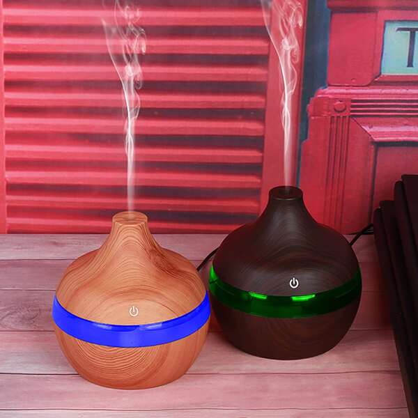 

1pc Wood Grain Humidifier, Multicolor