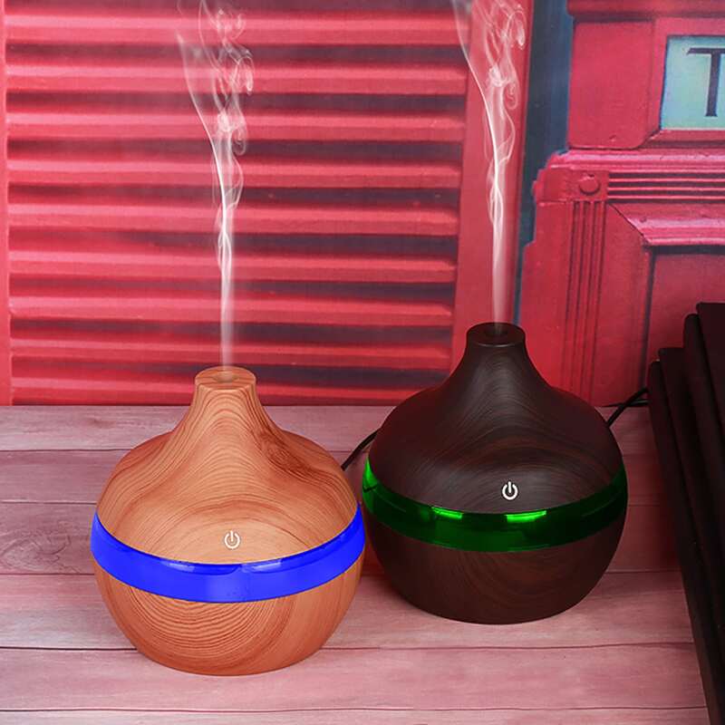 

1pc Wood Grain Humidifier, Multicolor