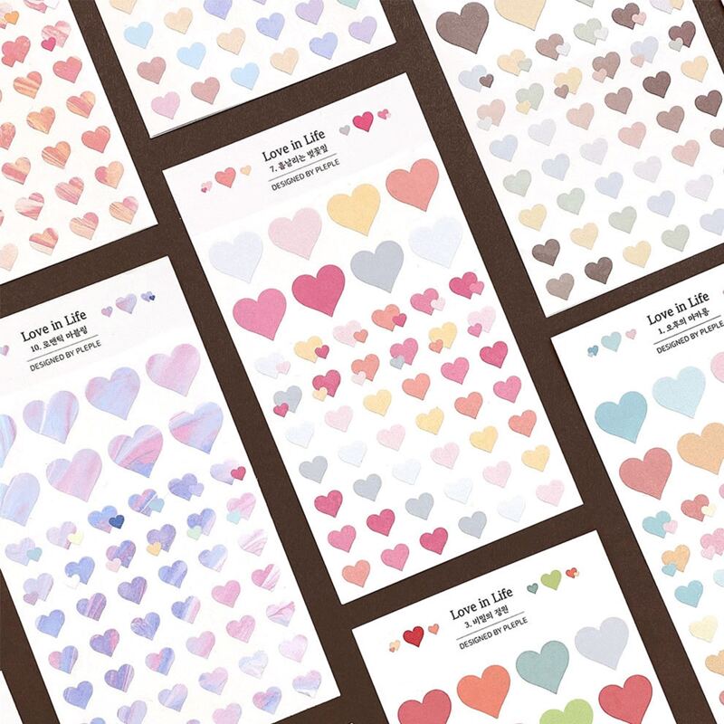 

2sheets Random Heart Sticker, Multicolor