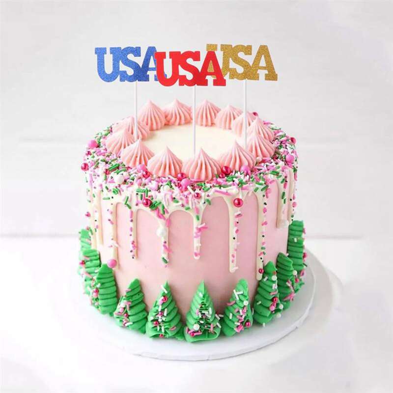 

8pcs Letter Cake Topper, Multicolor