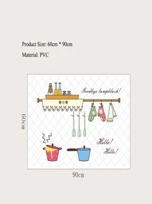 Kitchen Oil-proof Wall Sticker - Multicolor - View 2