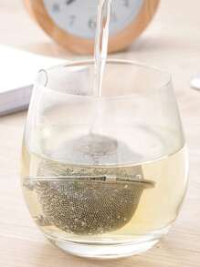 1pc Stainless Steel Seasoning Filter Ball - Silver - View 3