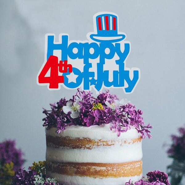 

Independence Day Decorative Cake Topper, Multicolor