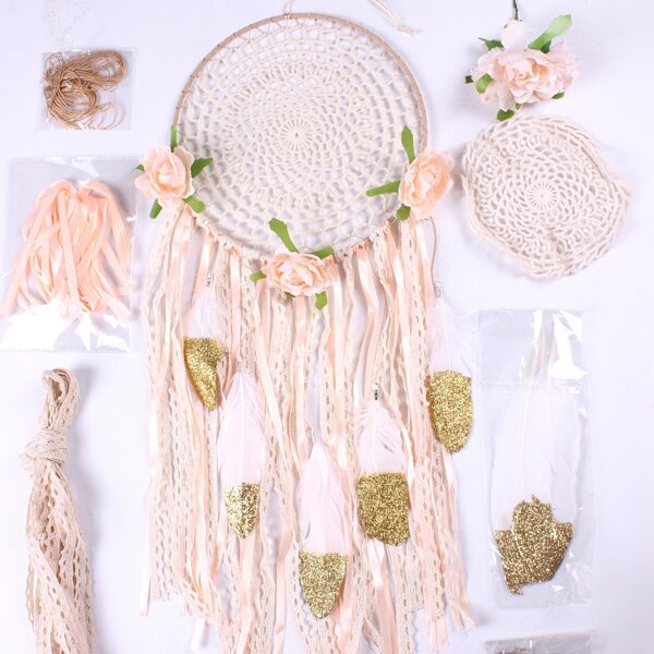 

DIY Flower Decor Dream Catcher, Multicolor