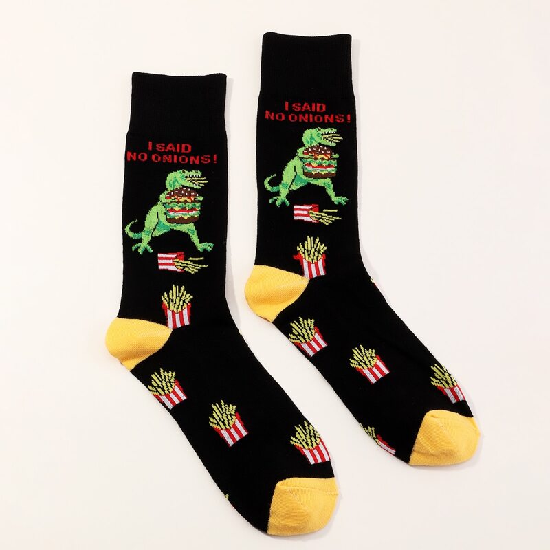

Guys Dinosaur Pattern Socks, Multicolor