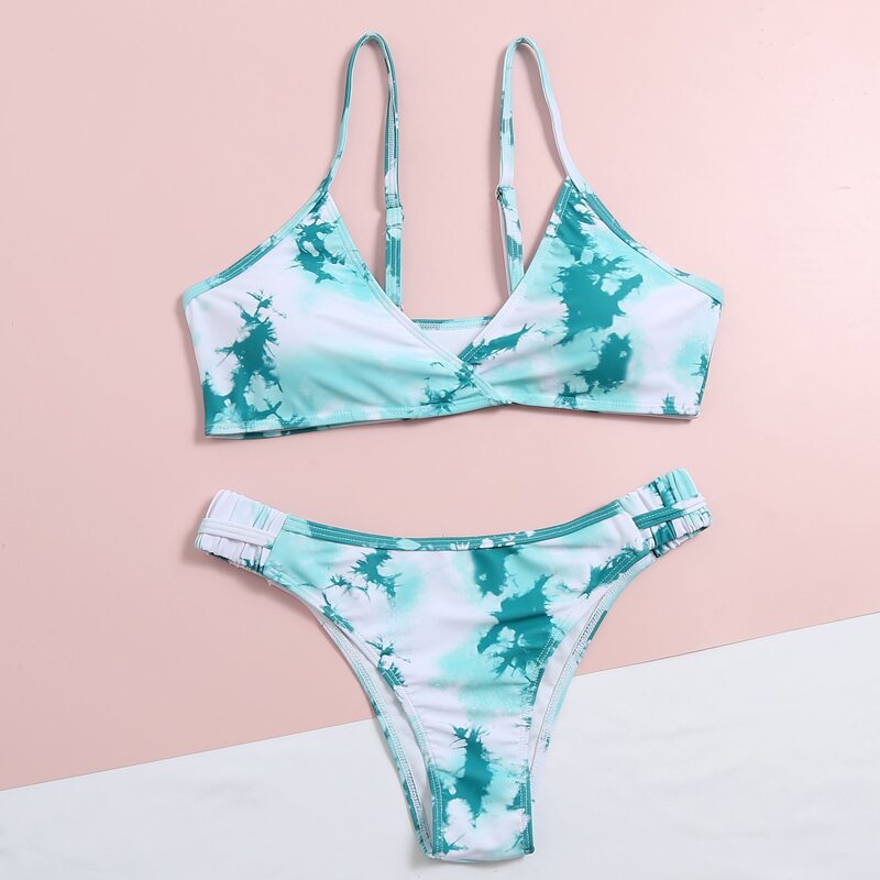 

Tie Dye Bikini Swimsuit, Green