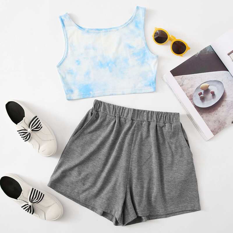 

Tie Dye Tank & Shorts, Multicolor
